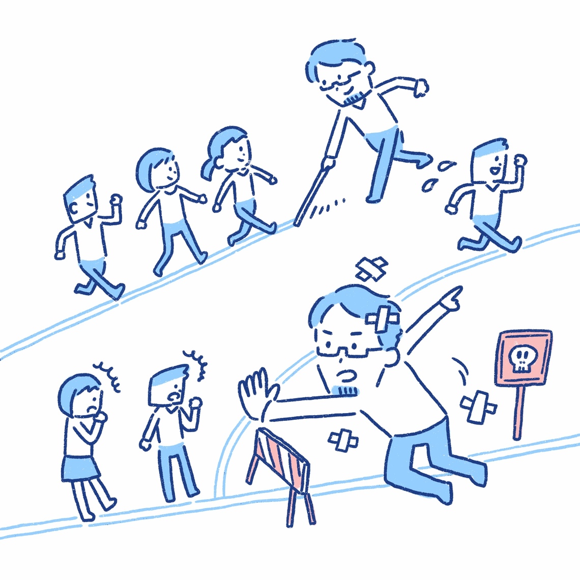 同じ轍を踏ませるのか､屍を越えさせるのか