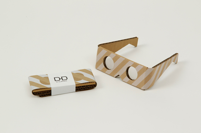 使用済みメガネレンズ入れ「D-GLASSES」/1CRP局・高嶋結―使わなくなったメガネレンズを、災害時などに簡易メガネとして使えるようにデザイン。