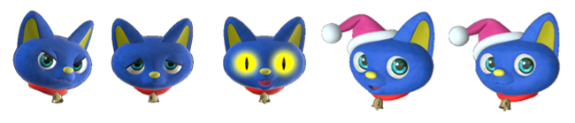 キャラクター例:猫モデル「なてし」