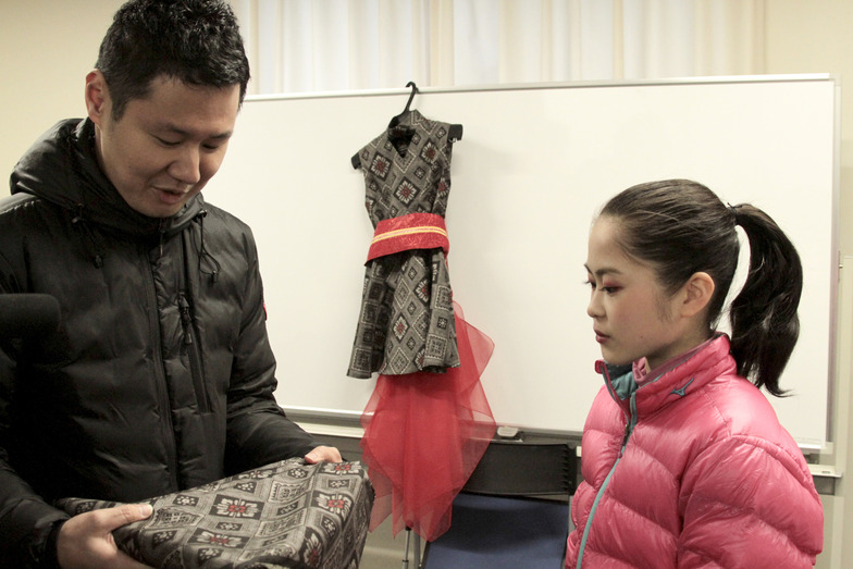 「大島紬の衣装、どうでしたか…?」