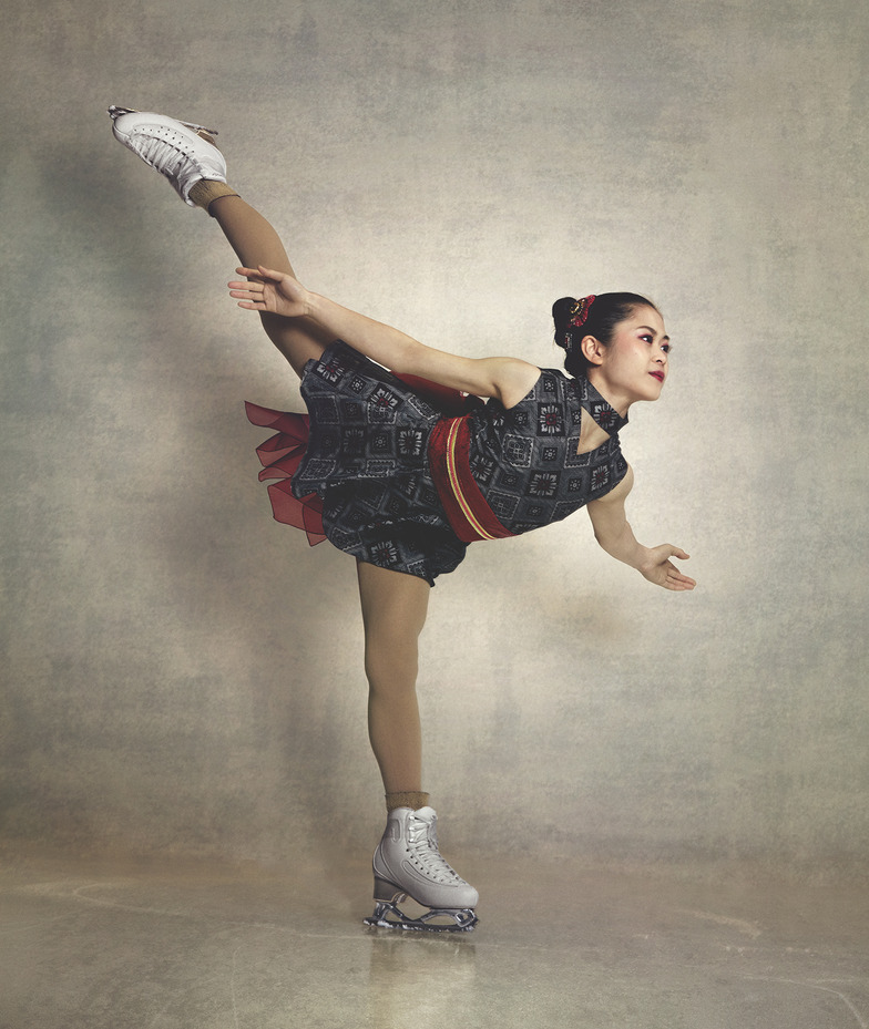 【奄美大島】大島紬を着たフィギュア女王