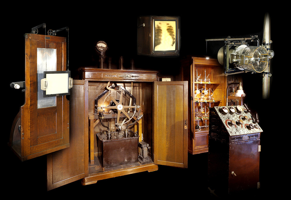 医療用エックス線装置「ダイアナ号」(写真提供:島津製作所)