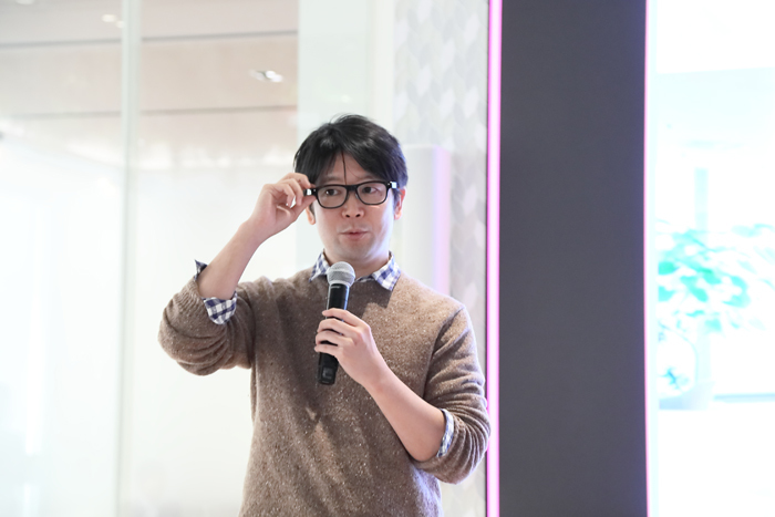 2020年1月30日、電通本社ビル内で開催された井上氏による講演の様子