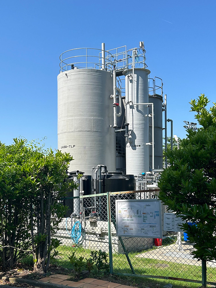 醸造所に併設されているバイオマス発電機