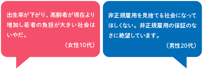 若者調査コメント