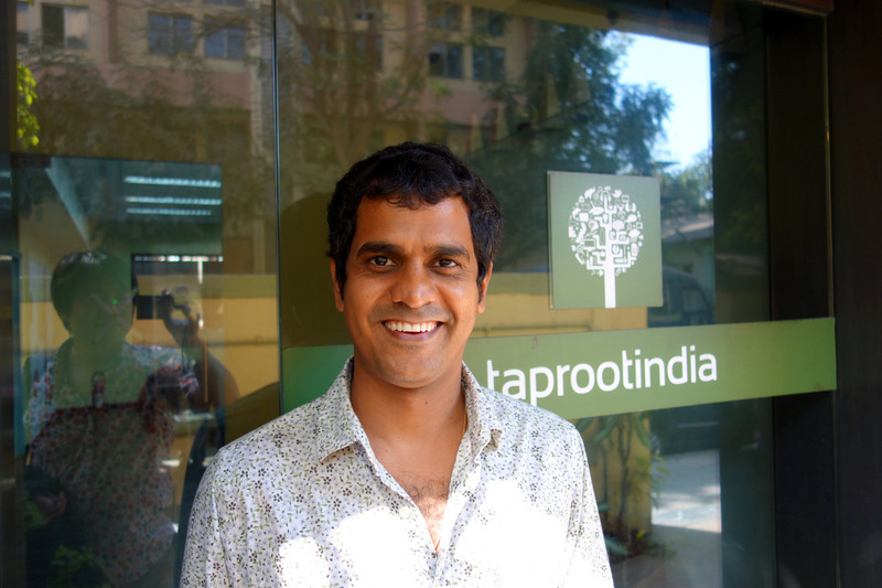 TaprootのPaddyさん。インドで今一番熱いエージェンシー。 弊社と違って、すてきな一戸建てのオフィスでした！