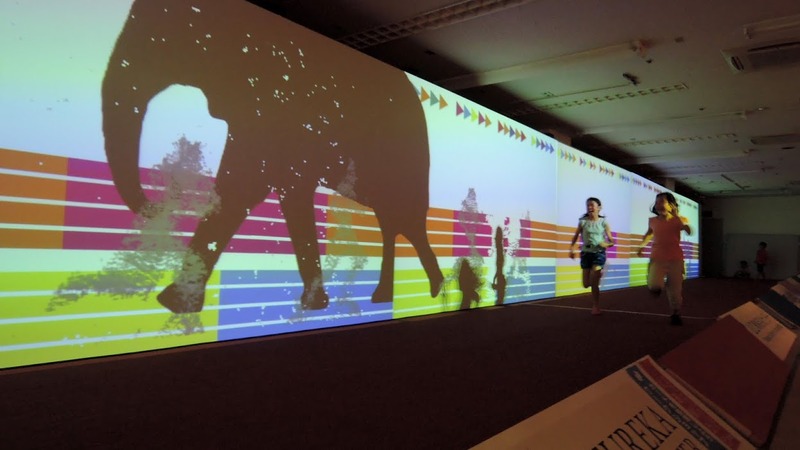 YCAM 10周年記念祭でのスポーツタイムマシン