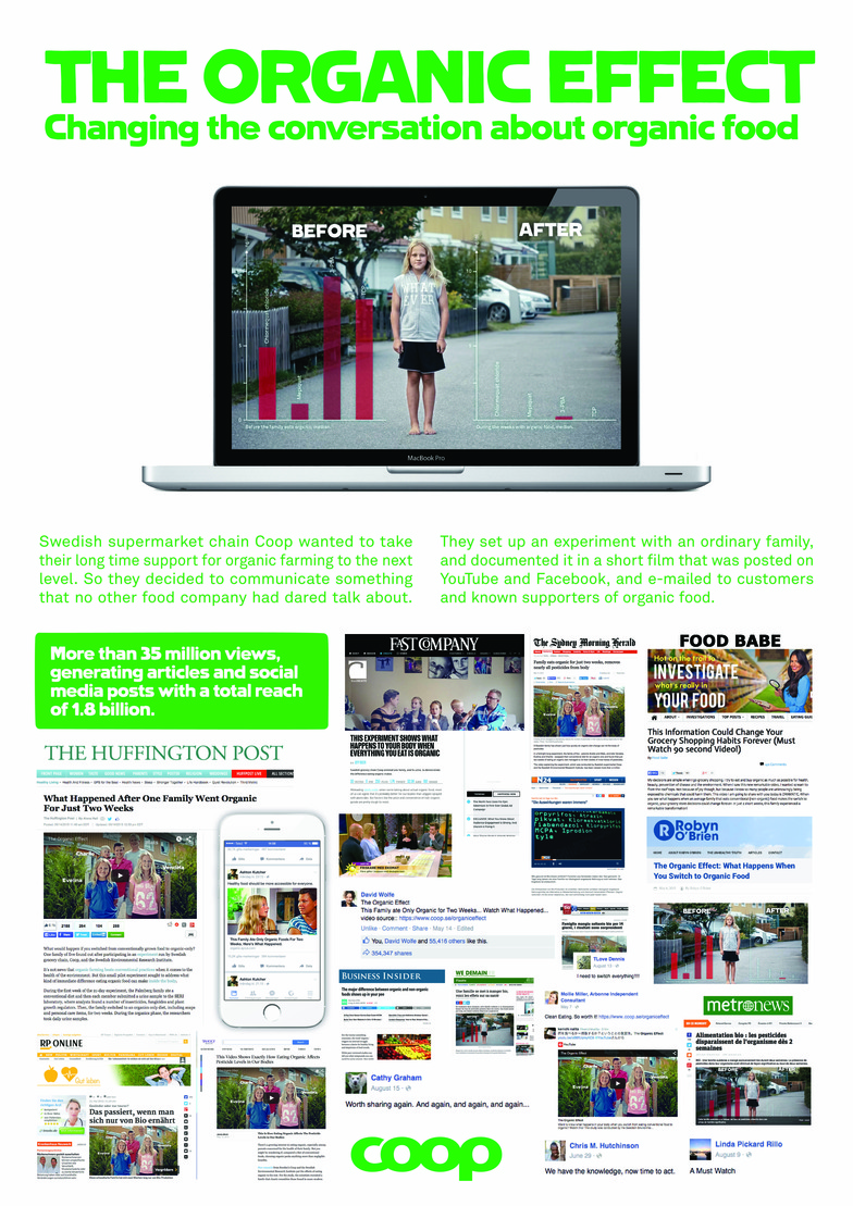 Cannes Lions 2016 PR部門グランプリ　「The Organic Effect」