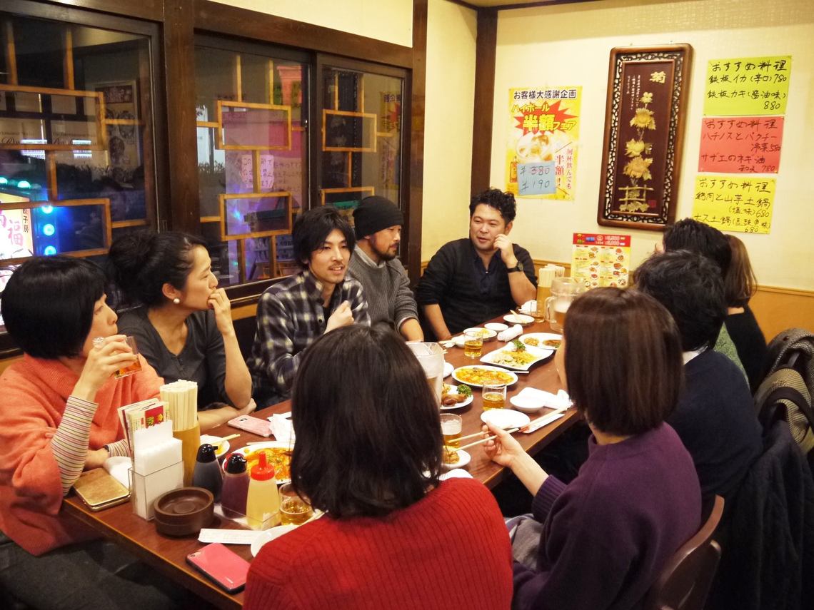 RUNDAツアー後の飲み会の様子