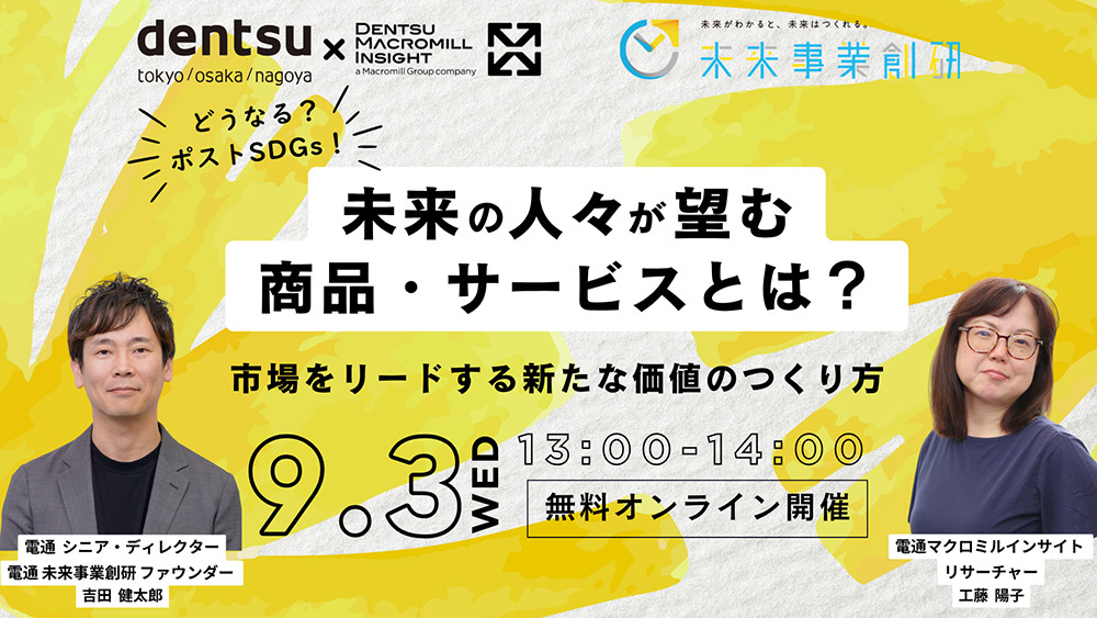「未来の人々が望む商品・サービスとは?」
