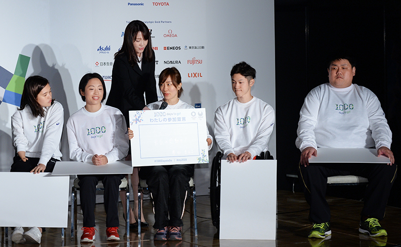 （左から）一ノ瀬、髙桑、豊田、古澤、正木の各選手