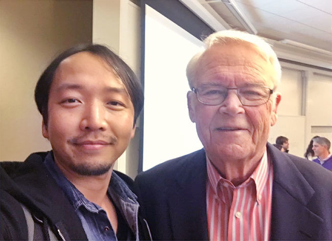 デービッド・アーカー氏と。(UCバークレー大学ビジネススクール、Haas school of business名誉教授)