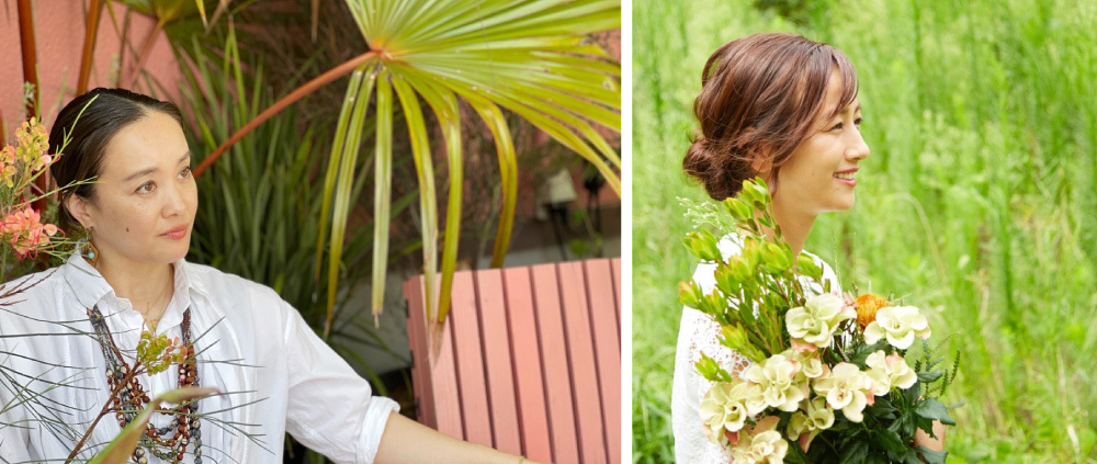 ETHICAL Project Directorの早坂奈緒さんと、フラワーアーティストの前田有紀さん