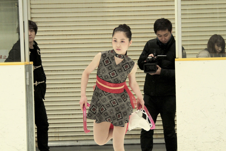 大島紬の衣装がぴったり! よかった…