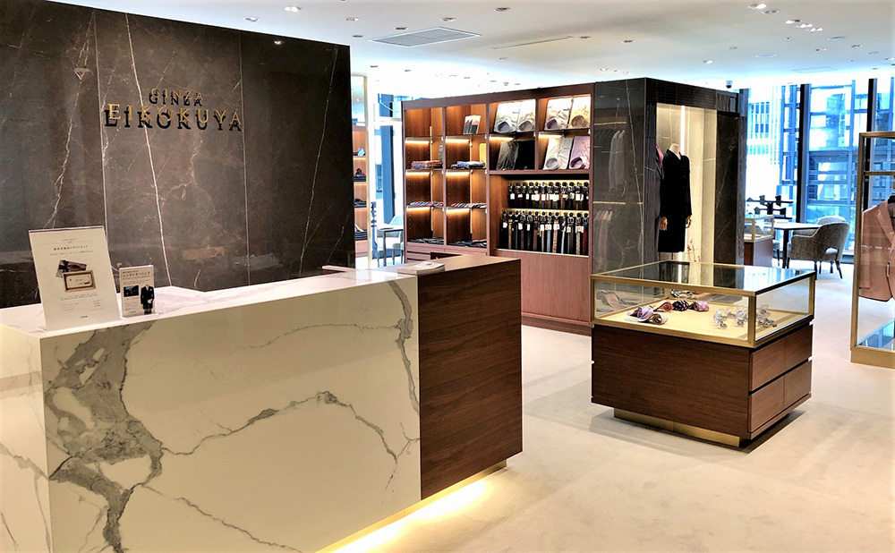 現在、銀座英國屋の新規のお客さまの47.5%が20代~40代で占められているという。小林社長いわく、そのようなところにこそ、他のお店との差別化のポイントがあるとのこと。