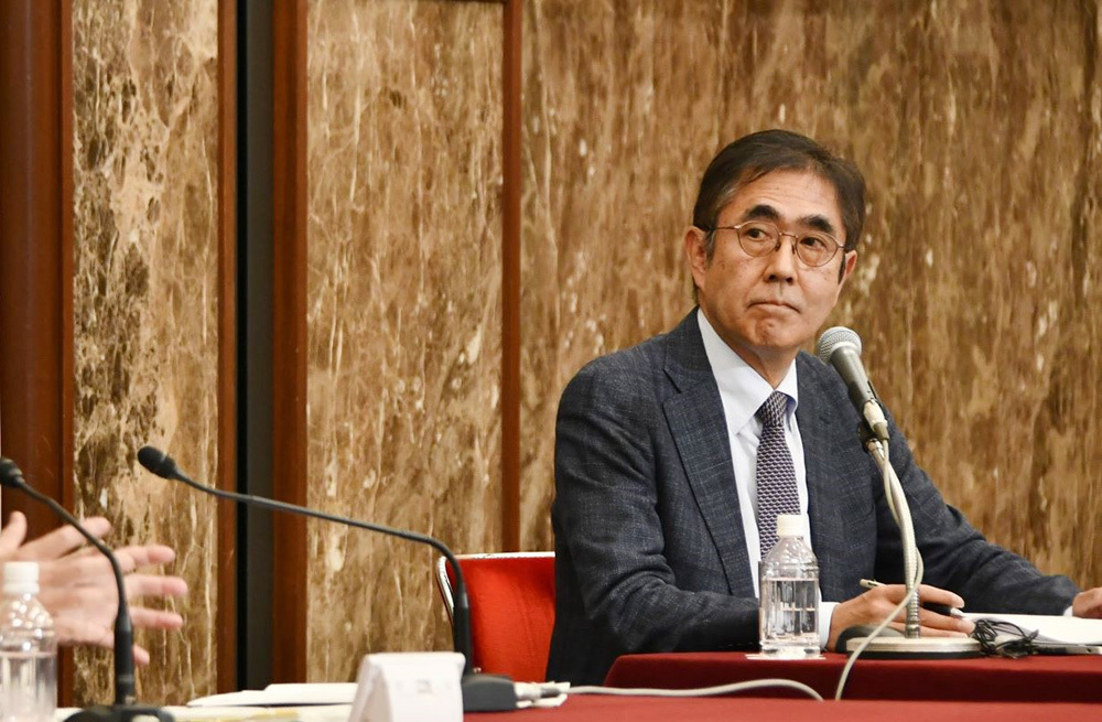 小林伸年氏 会見取材の様子(その1)