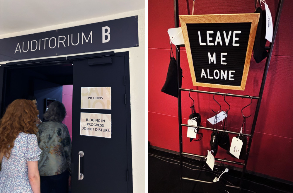 3日間通ったパレ内の審査員室