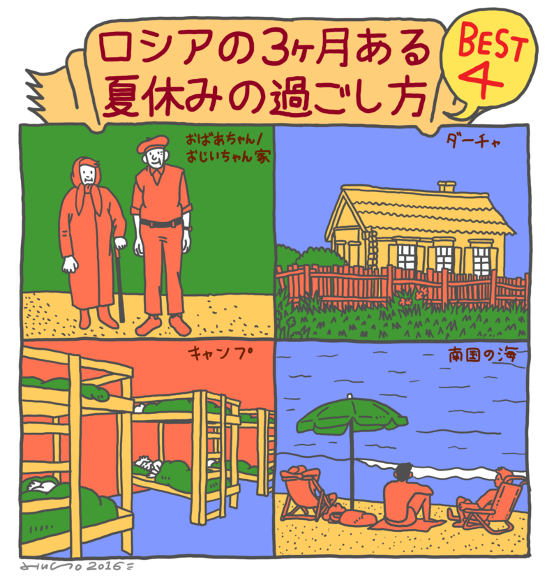 ロシアの３カ月ある夏休みの過ごし方