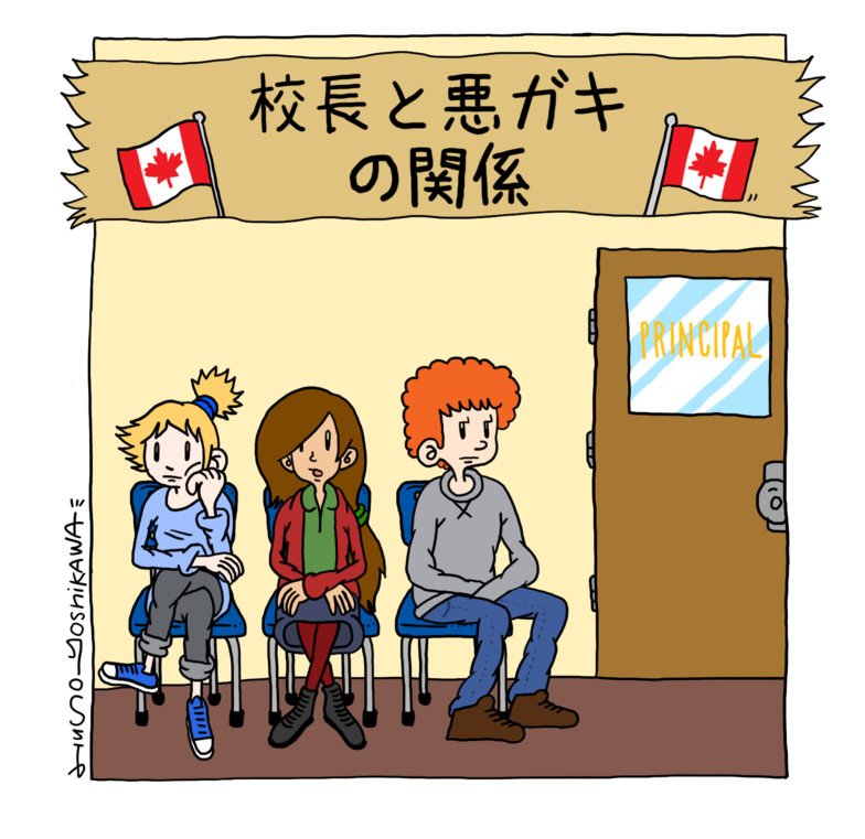 校長と悪ガキの関係