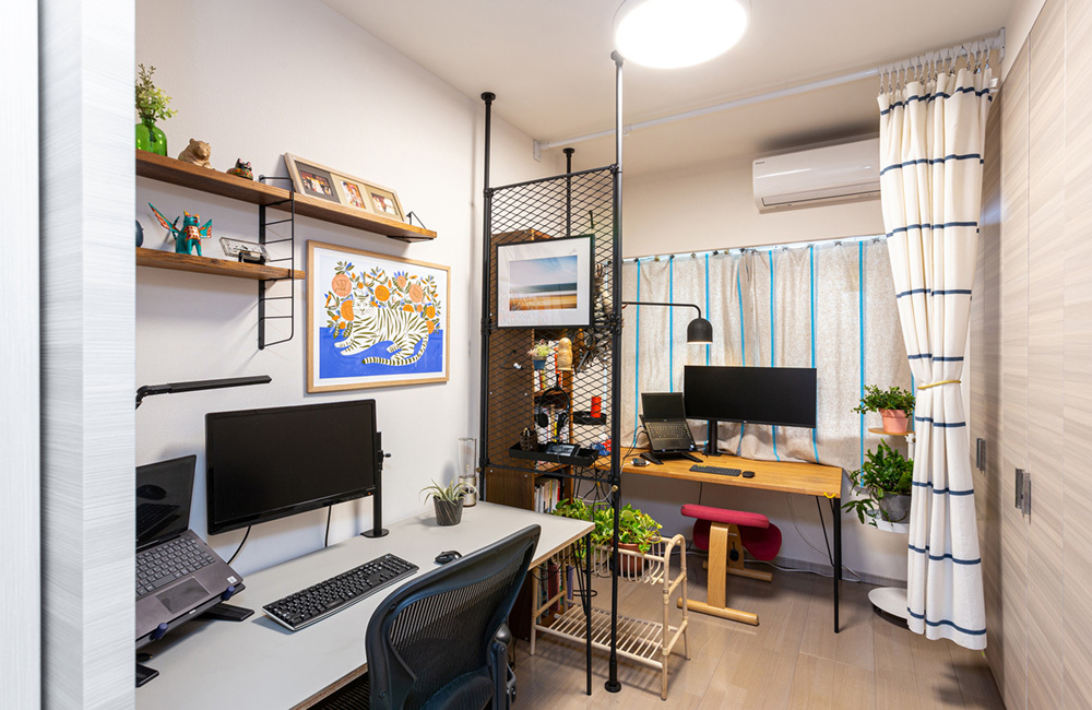 プライベートエリアも、ほら、この通り。